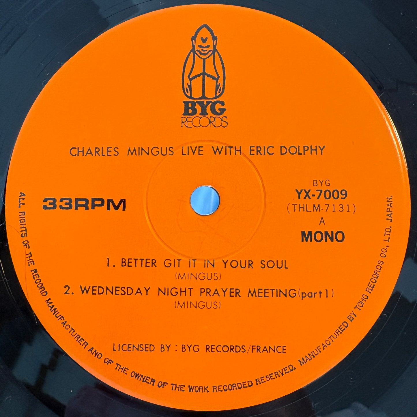 Charles Mingus, Eric Dolphy – Charles Mingus Live With Eric Dolphy / YX-7009 BYG Japan Original LP