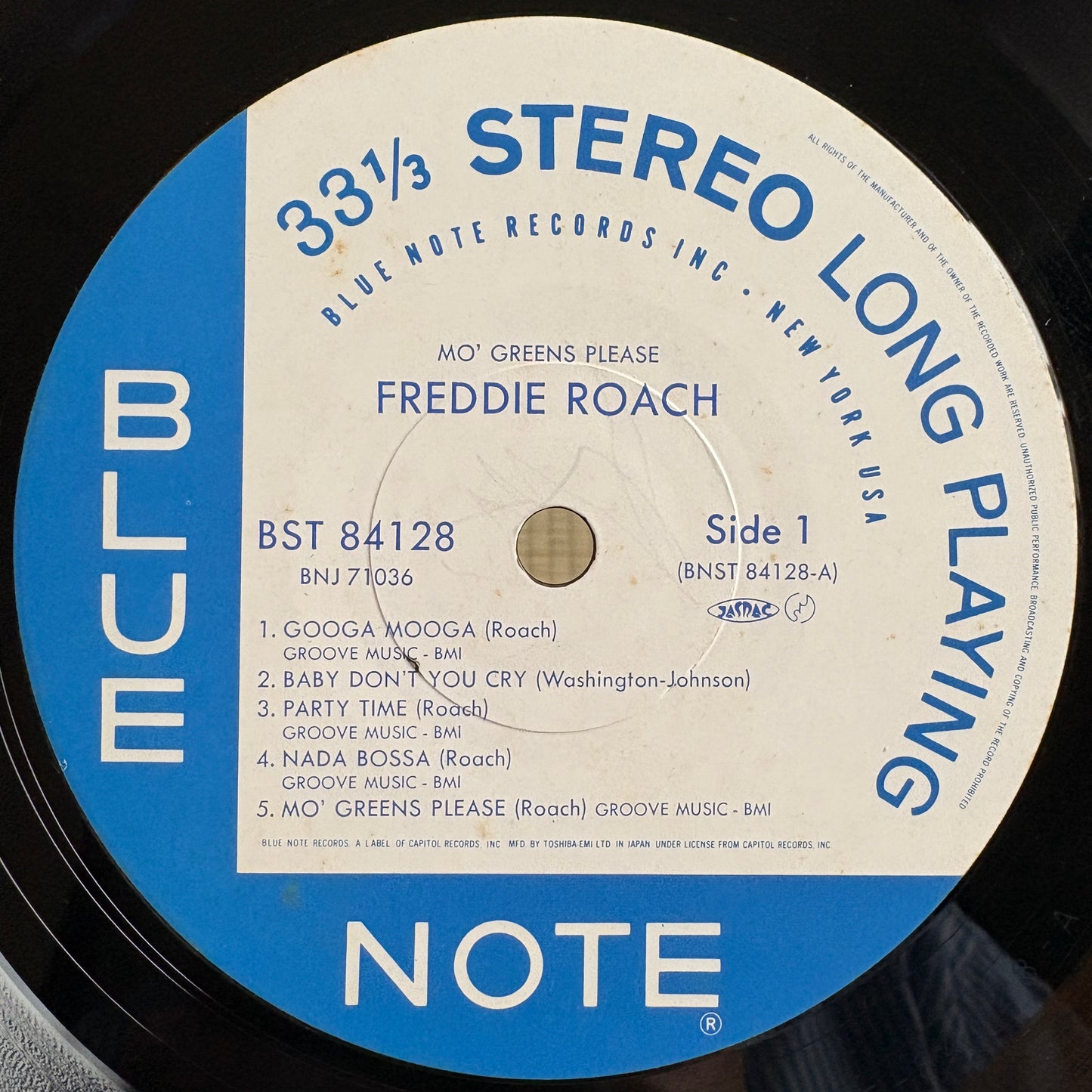 Freddie Roach – Mo' Greens Please / BNJ 71036 Blue Note Japan LP