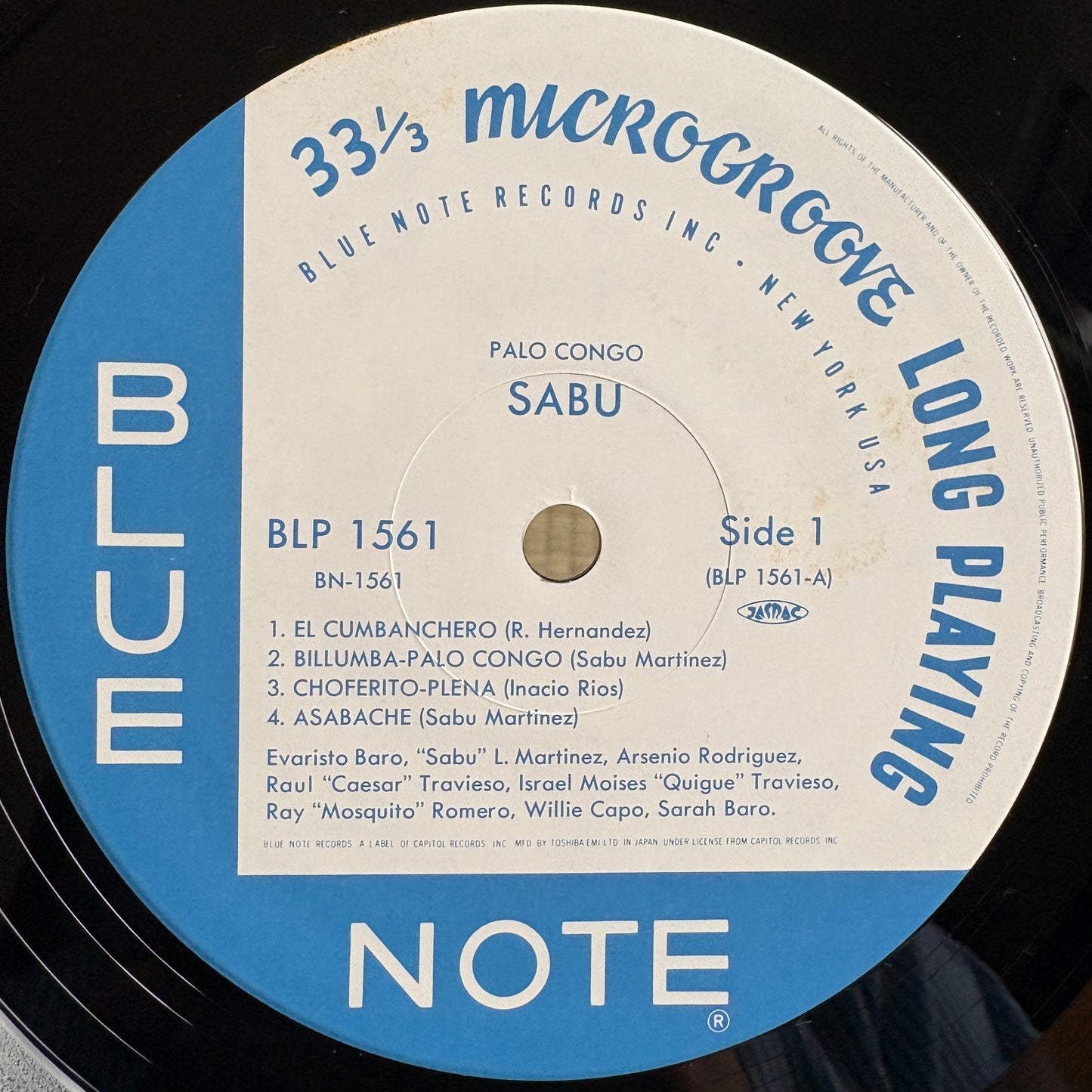 Sabu – Palo Congo / BLP 1561 Blue Note Japan LP