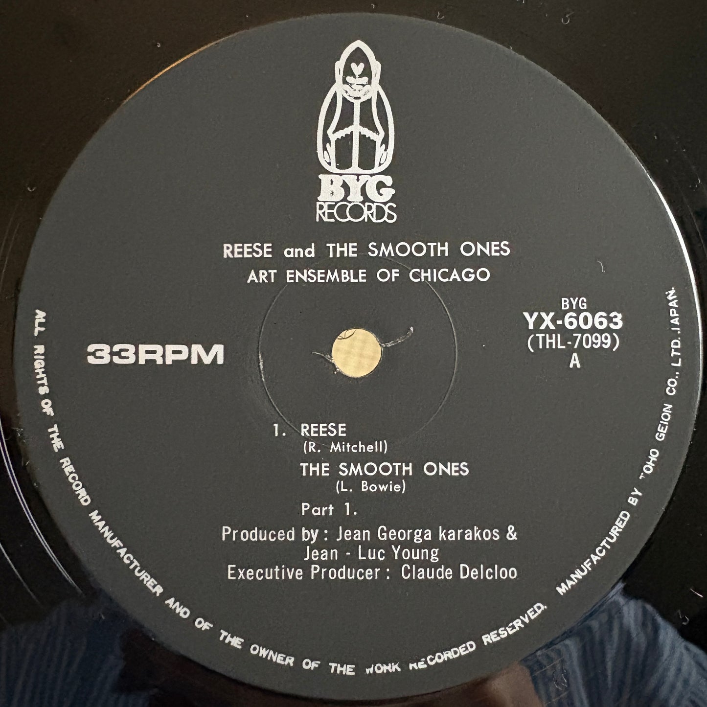 Art Ensemble Of Chicago – Reese And The Smooth Ones / YX-6063 BYG Japan LP