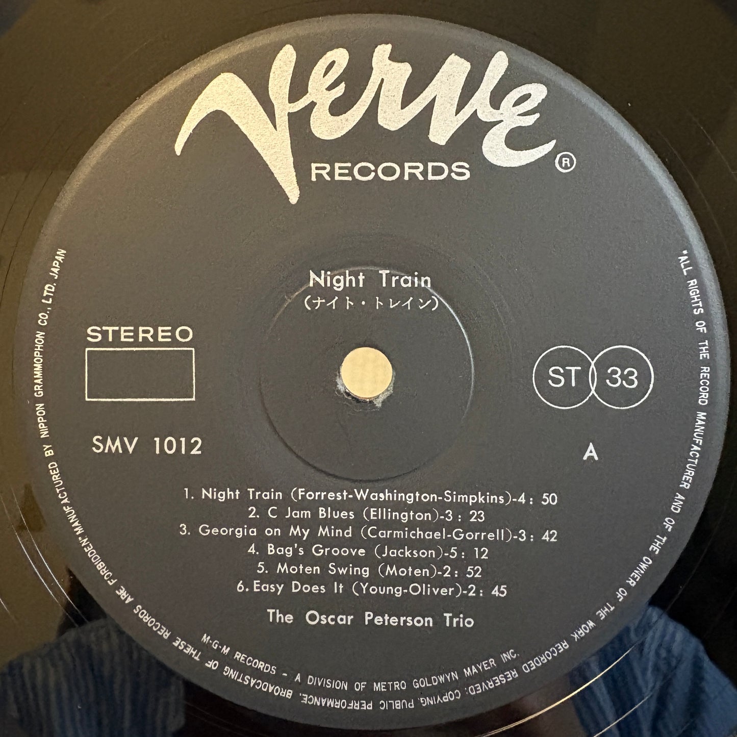 The Oscar Peterson Trio – Night Train / SMV-1012 Verve Original Japan LP