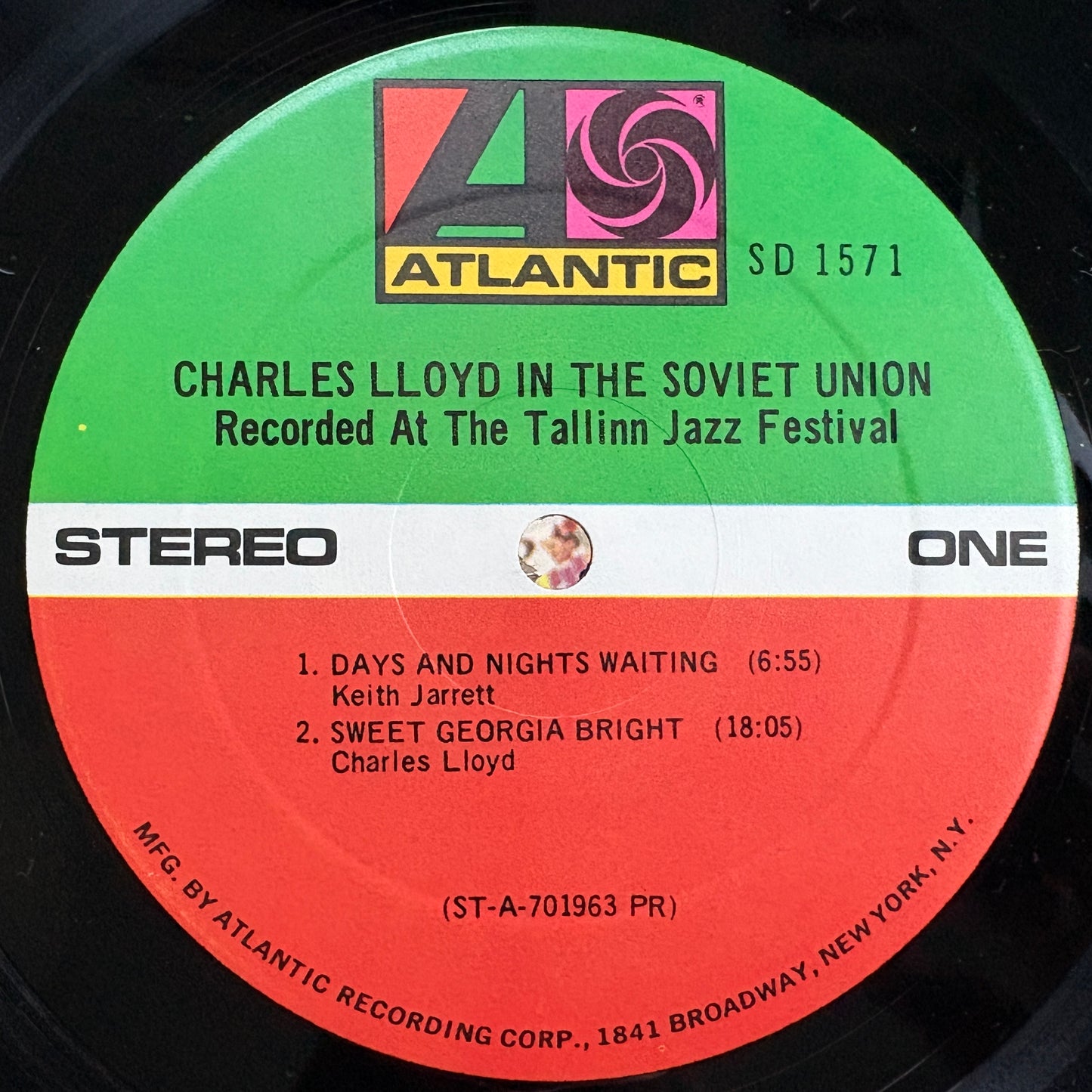 Charles Lloyd – In The Soviet Union: Recorded At The Tallinn Jazz Festival / SD 1571 US Original LP