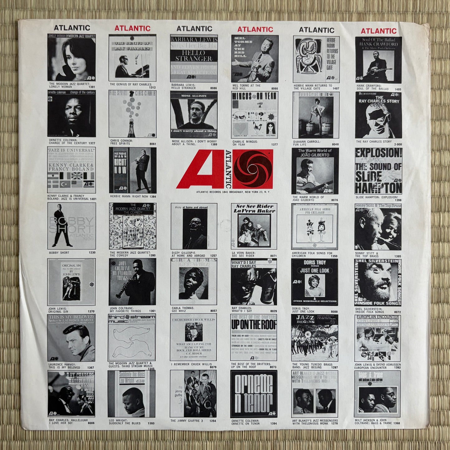 Ornette Coleman – Change Of The Century / 1327 Atlantic US Mono LP
