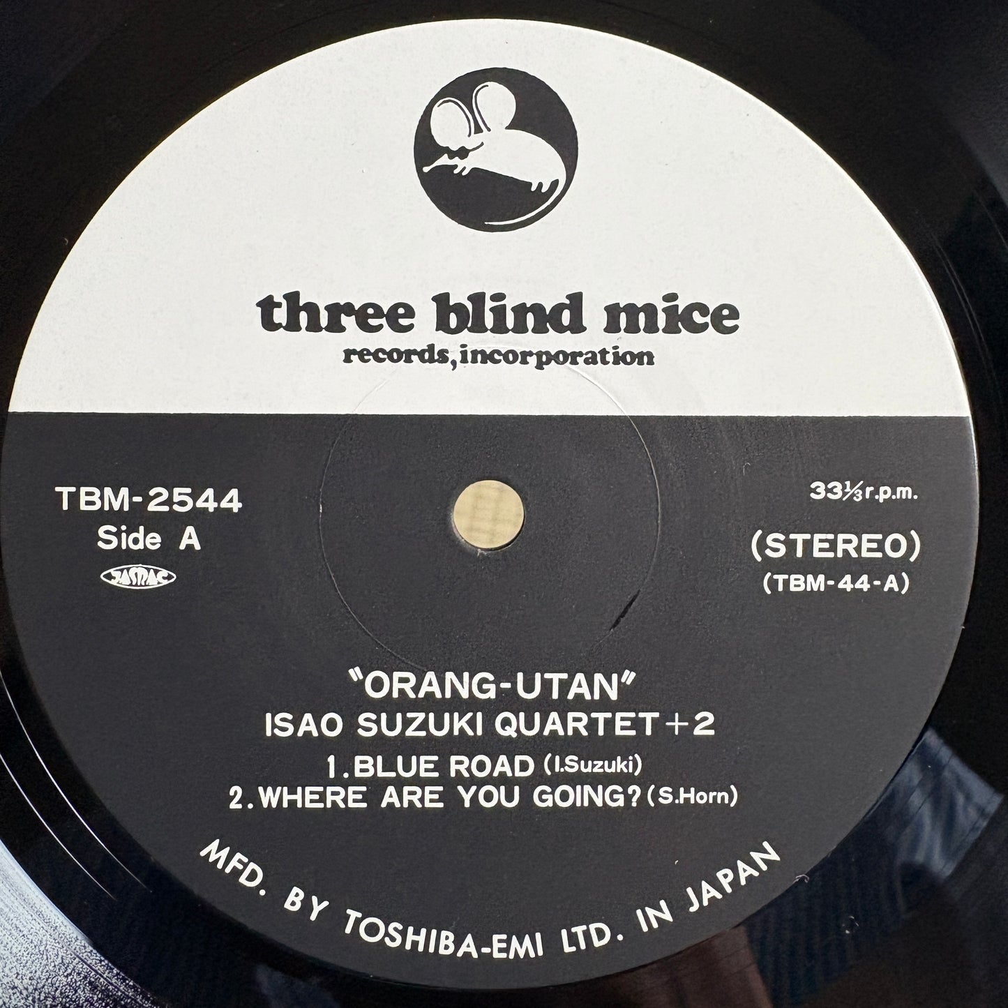 Isao Suzuki Quartet + 2 – Orang-Utan / TBM-2544 Three Blind Mice Japan LP