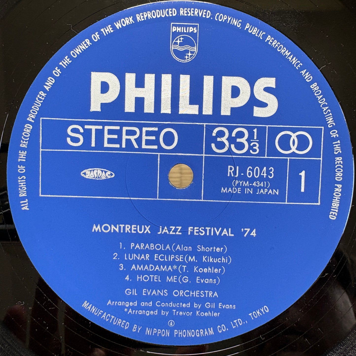 Gil Evans Orchestra – Montreux Jazz Festival '74 / RJ-6043