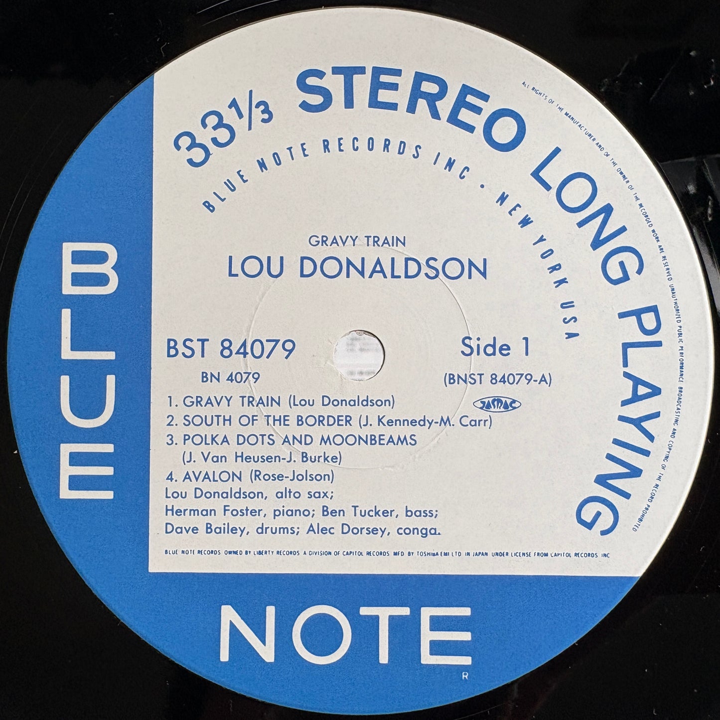 Lou Donaldson – Gravy Train / BN 4079 Blue Note Japan LP