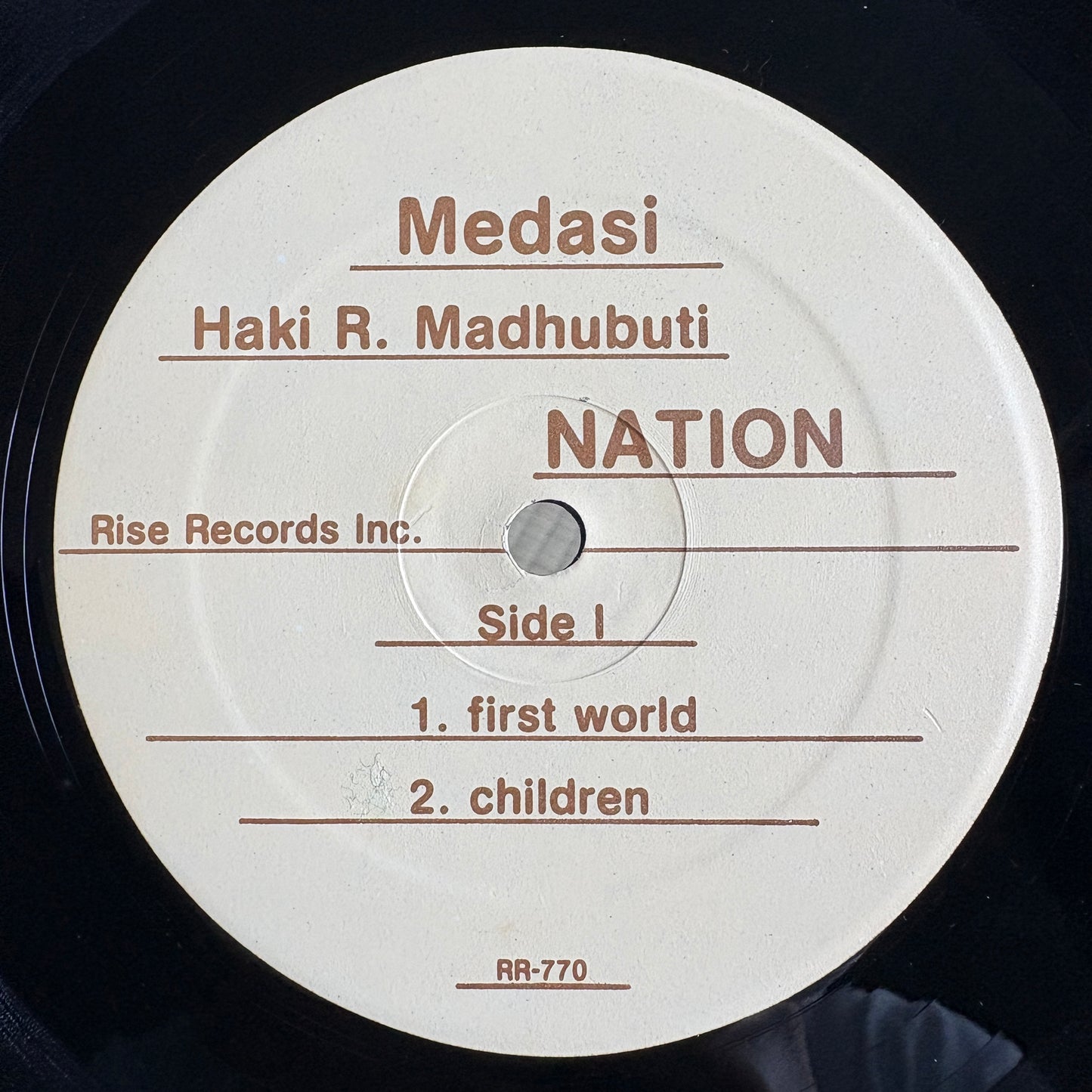 Haki R. Madhubuti, Nation - Medasi / RR-770 Rise US Original LP