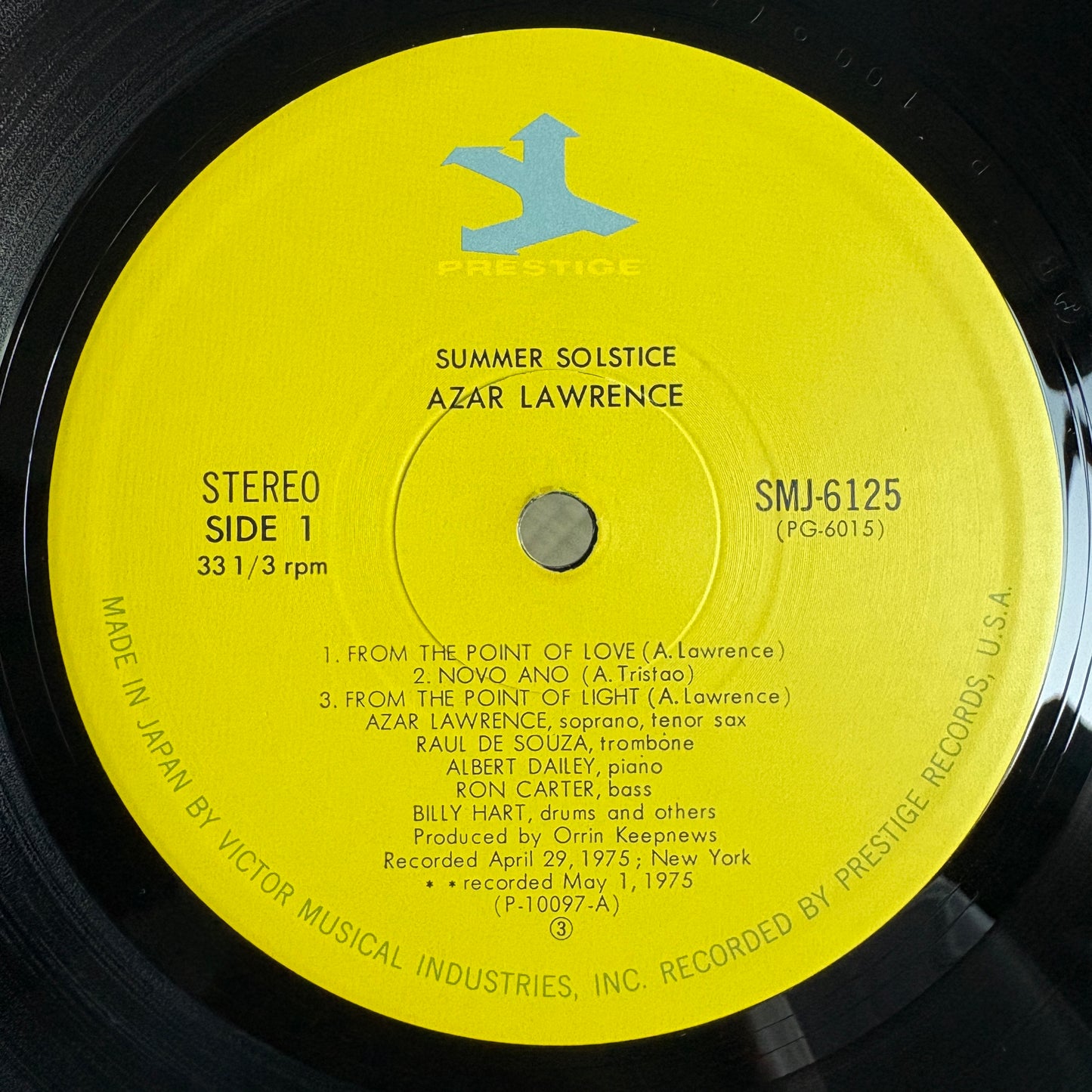 Azar Lawrence - Summer Solstice / SMJL-6125 Prestige Japan Original LP