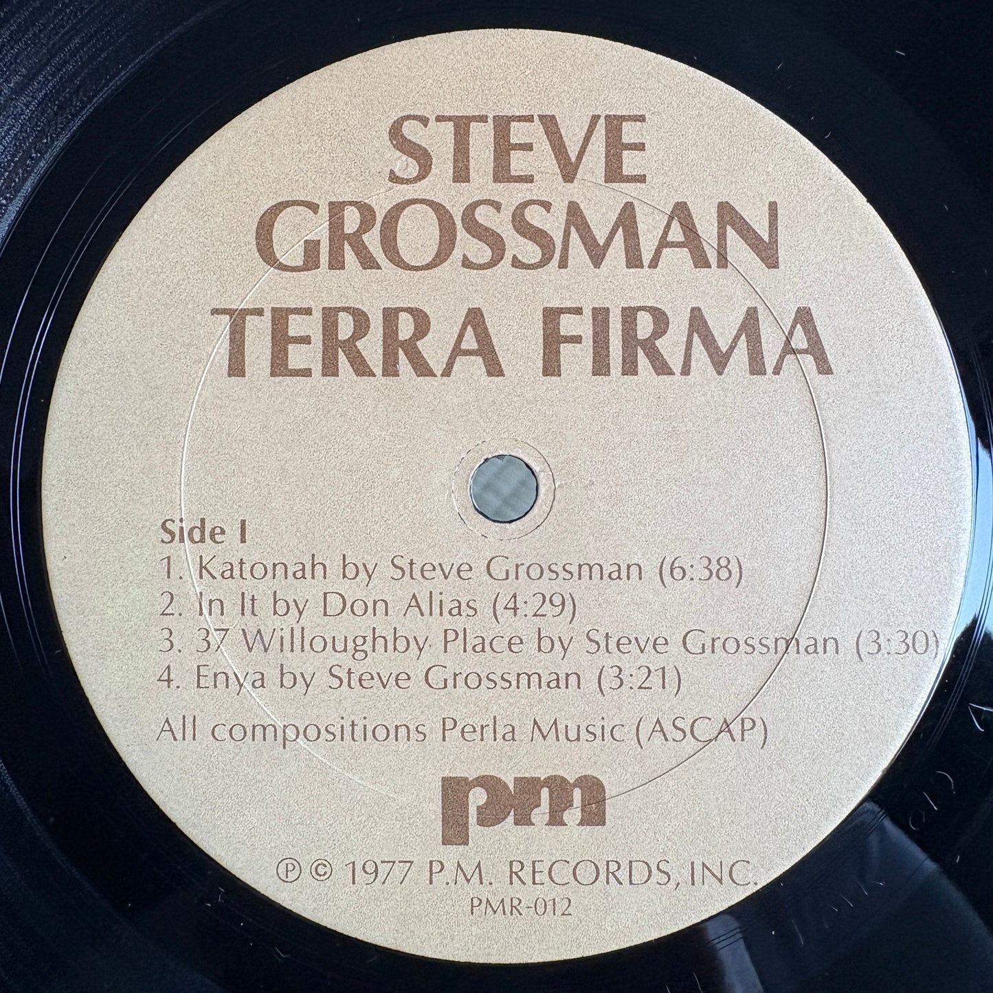 Steve Grossman - Terra Firma / PMR-012 PM US Original LP
