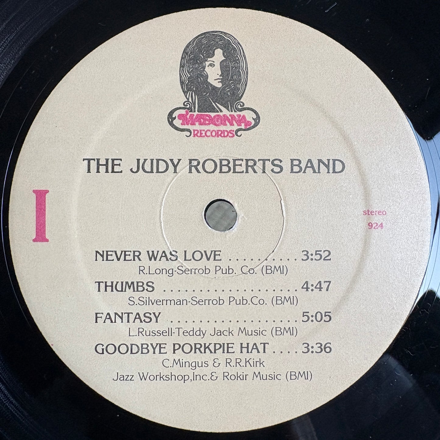 The Judy Roberts Band - S/T / 924 Madonna US Original LP
