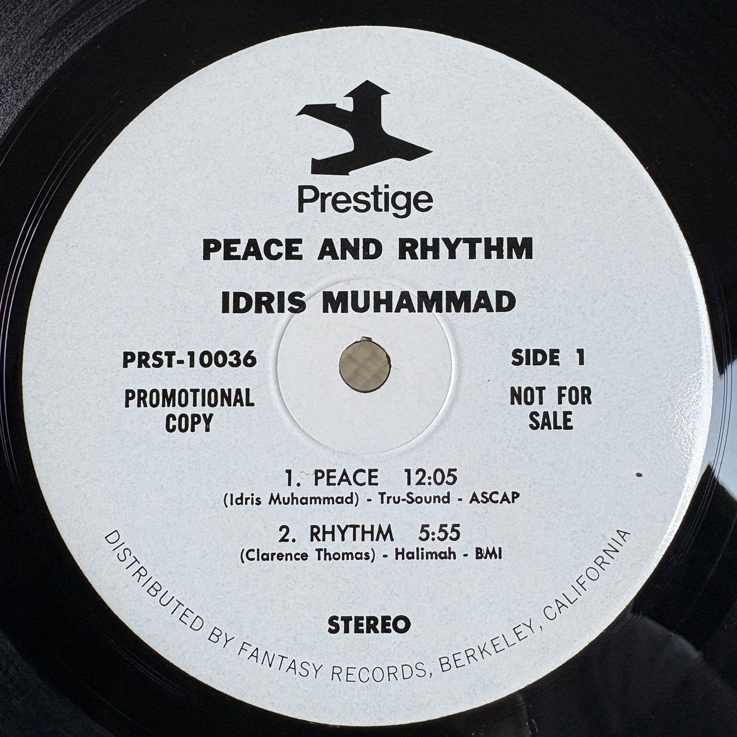 Idris Muhammad - Peace And Rhythm / PR 10036 Prestige US Original Promo LP