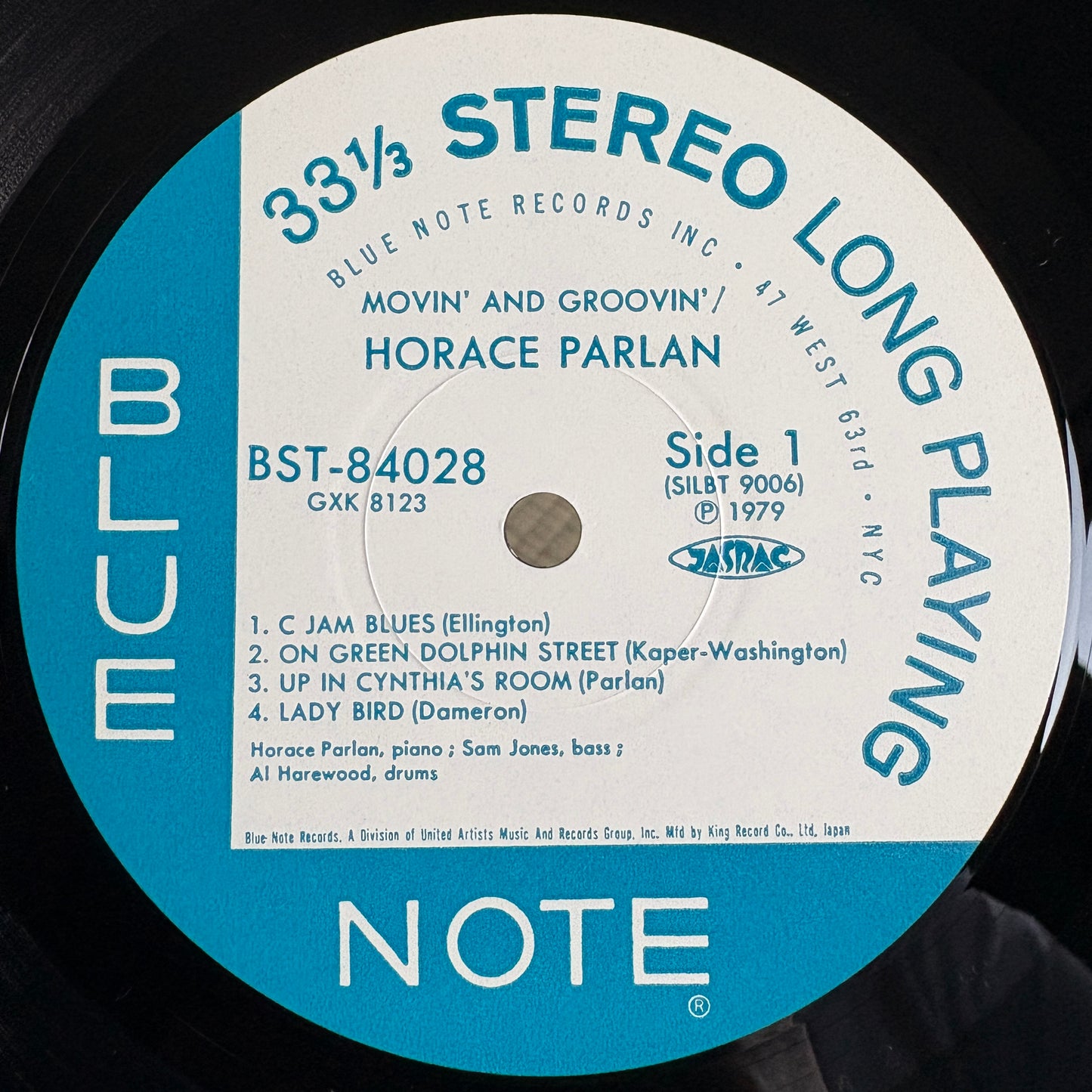Horace Parlan – Movin' & Groovin' / GXK8123 Blue Note Japan LP