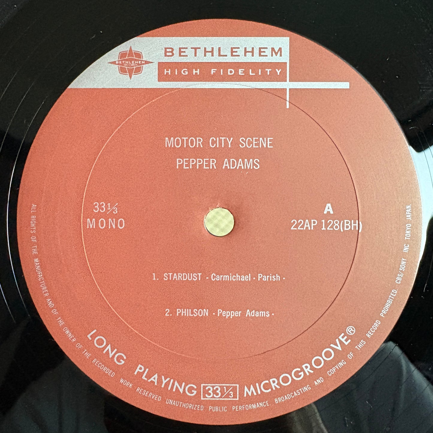 Pepper Adams, Donald Byrd – Motor City Scene / 22AP 128 Bethlehem Japan LP