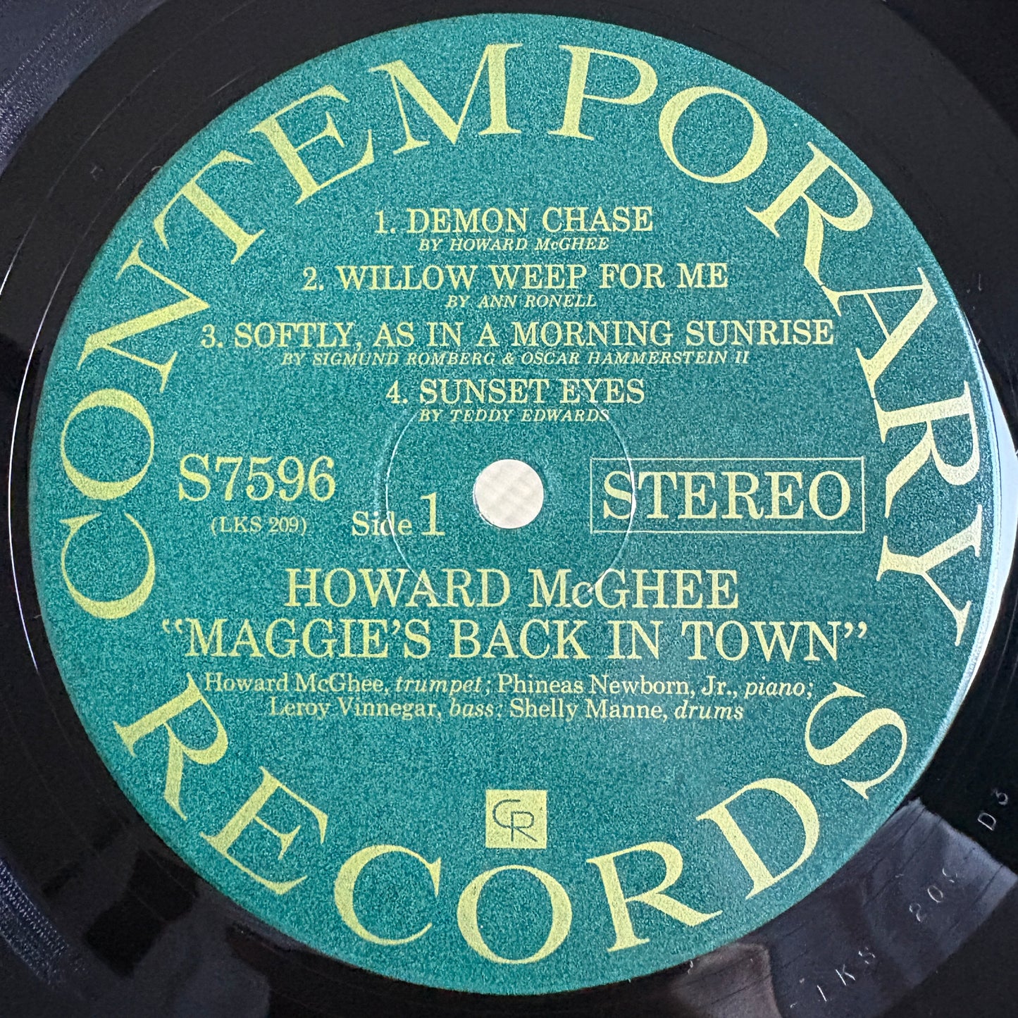Howard McGhee – Maggie's Back In Town!! / S7596 Contemporary US LP