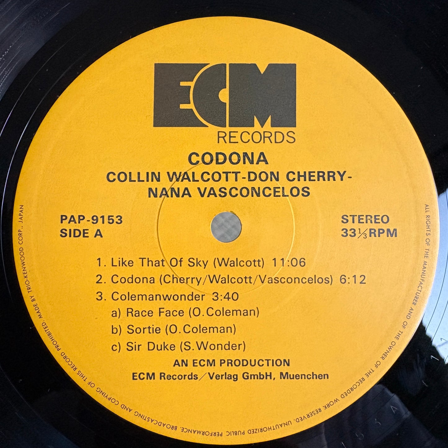 Codona - S/T / PAP-9153 ECM Japan Original LP
