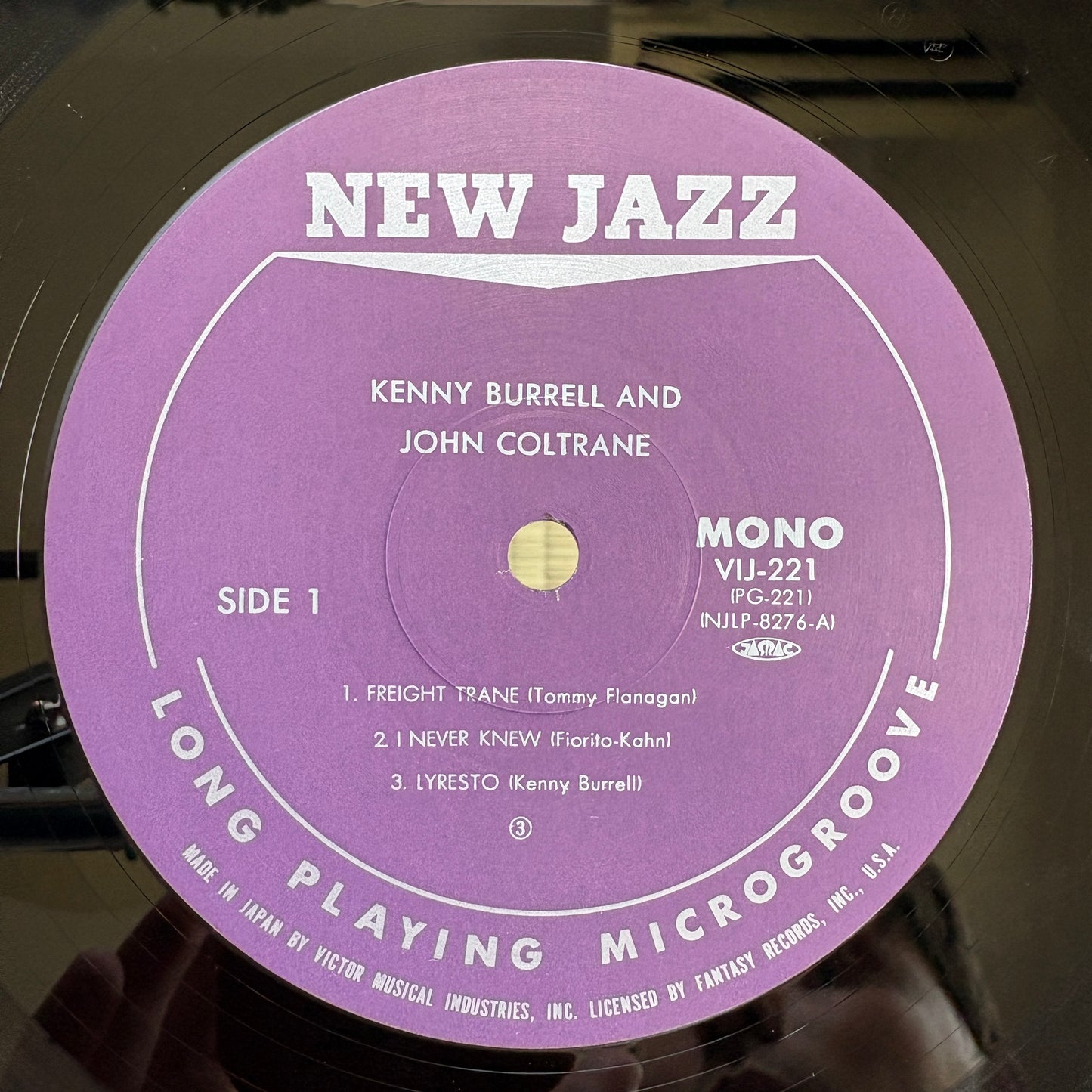 Kenny Burrell & John Coltrane - S/T / VIJ-221 New Jazz Japan LP