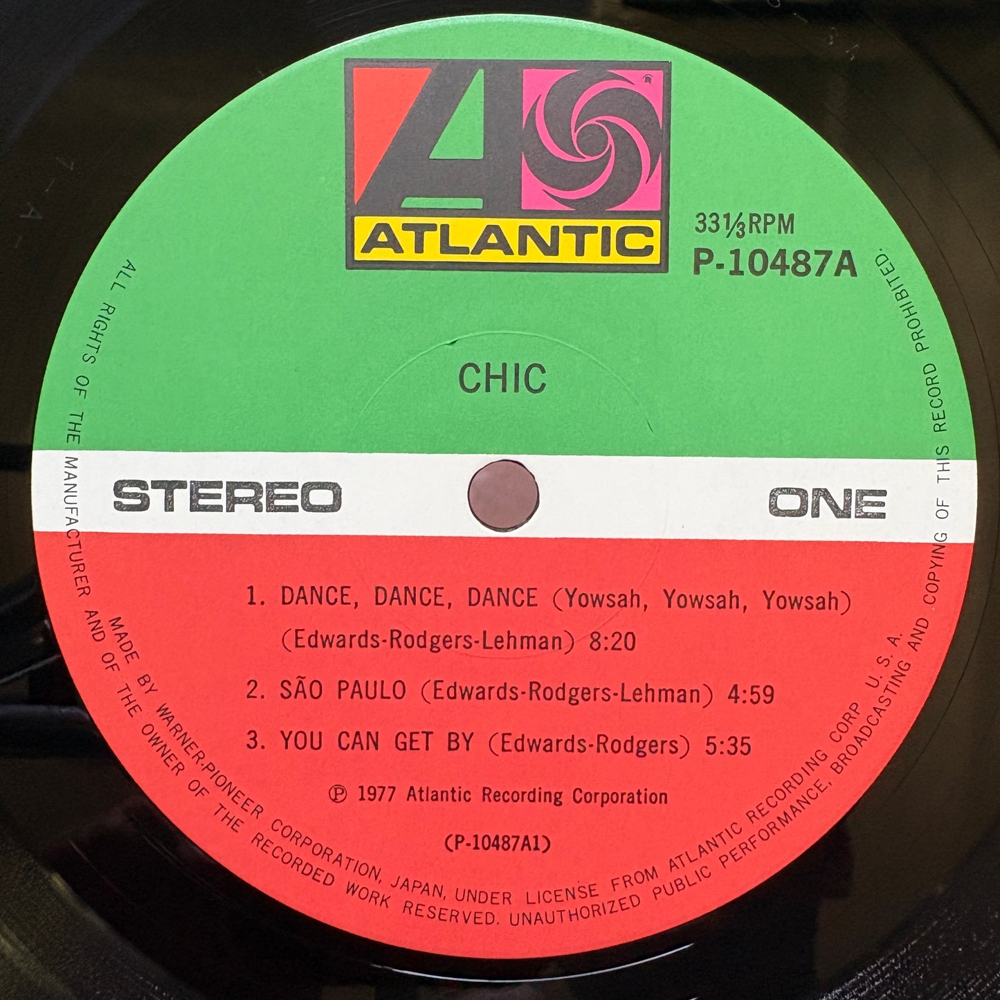 Chic - S/T / P-10487A Atlantic Japan Original LP