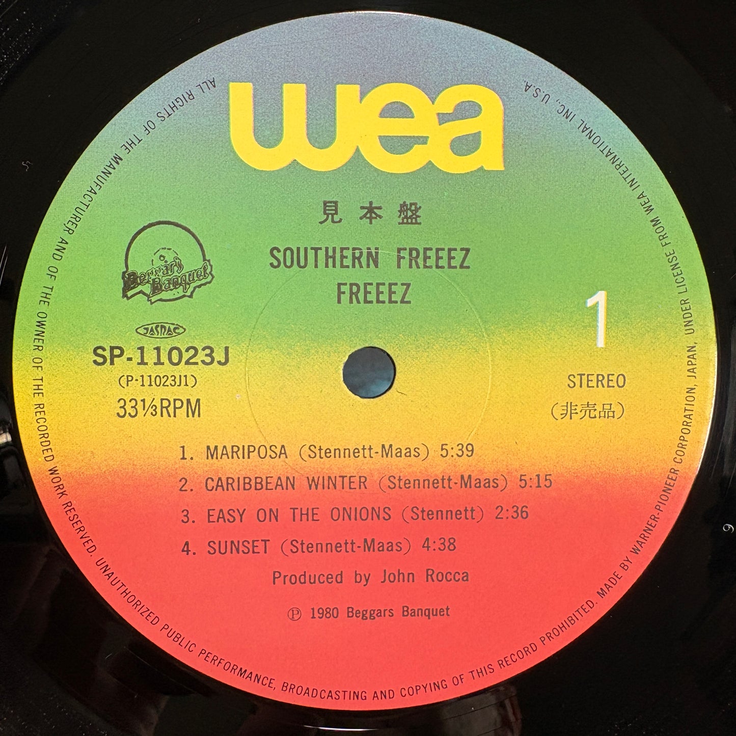 Freeez – Southern Freeez / P-11023J WEA Japan Original Promo LP