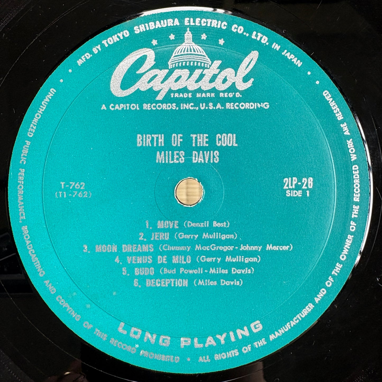 Miles Davis – Birth Of The Cool / 2LP-26 Capitol Japan Original LP