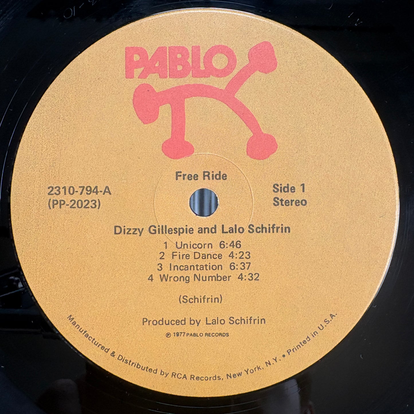 Dizzy Gillespie – Free Ride / 2310 794 Pablo US Original LP