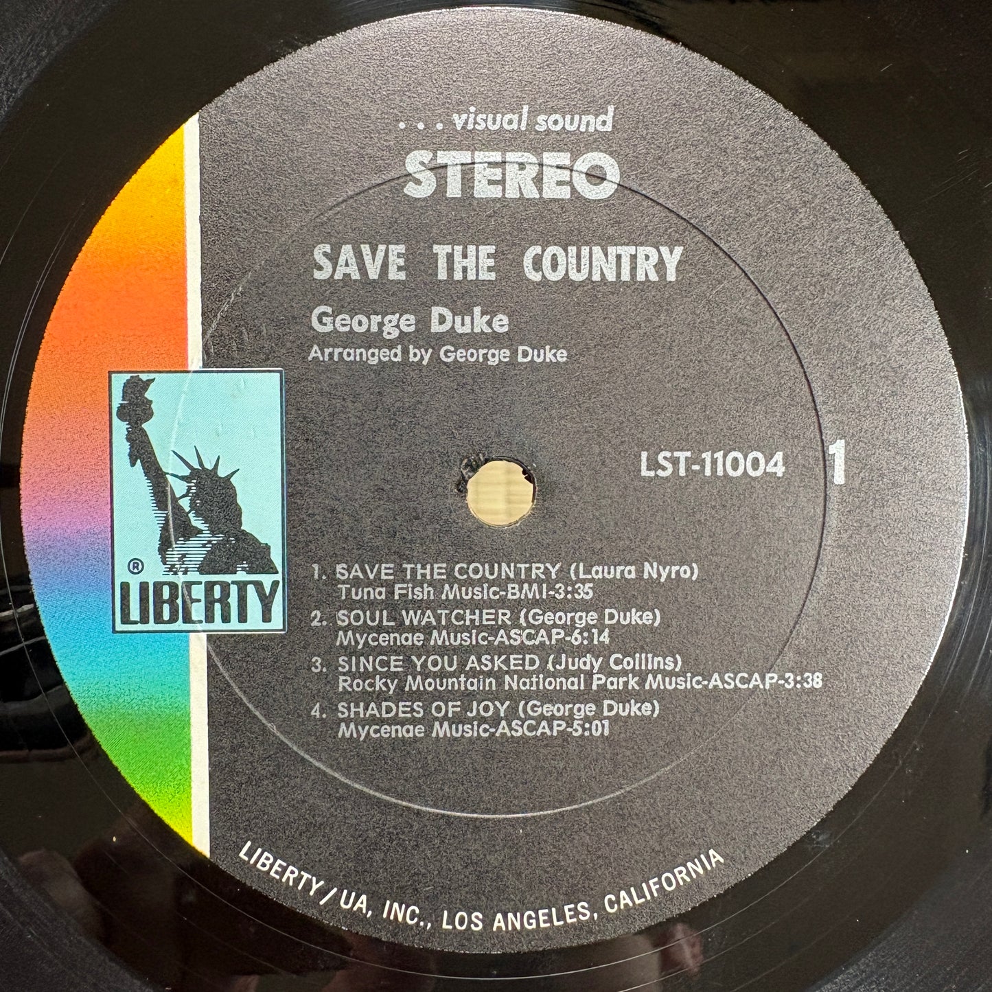 George Duke – Save The Country / LST-11004 Liberty US Original LP