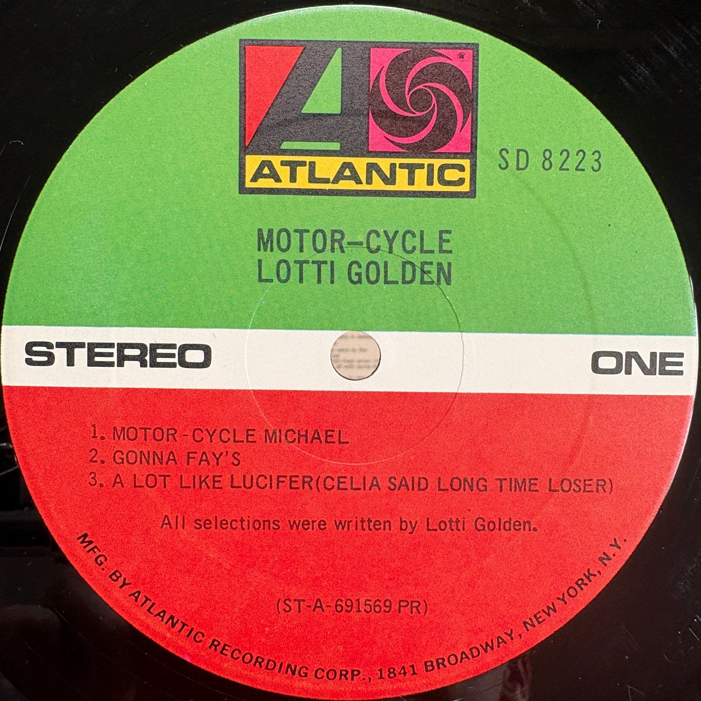 Lotti Golden – Motor-Cycle / SD 8223 Atlantic US Original LP