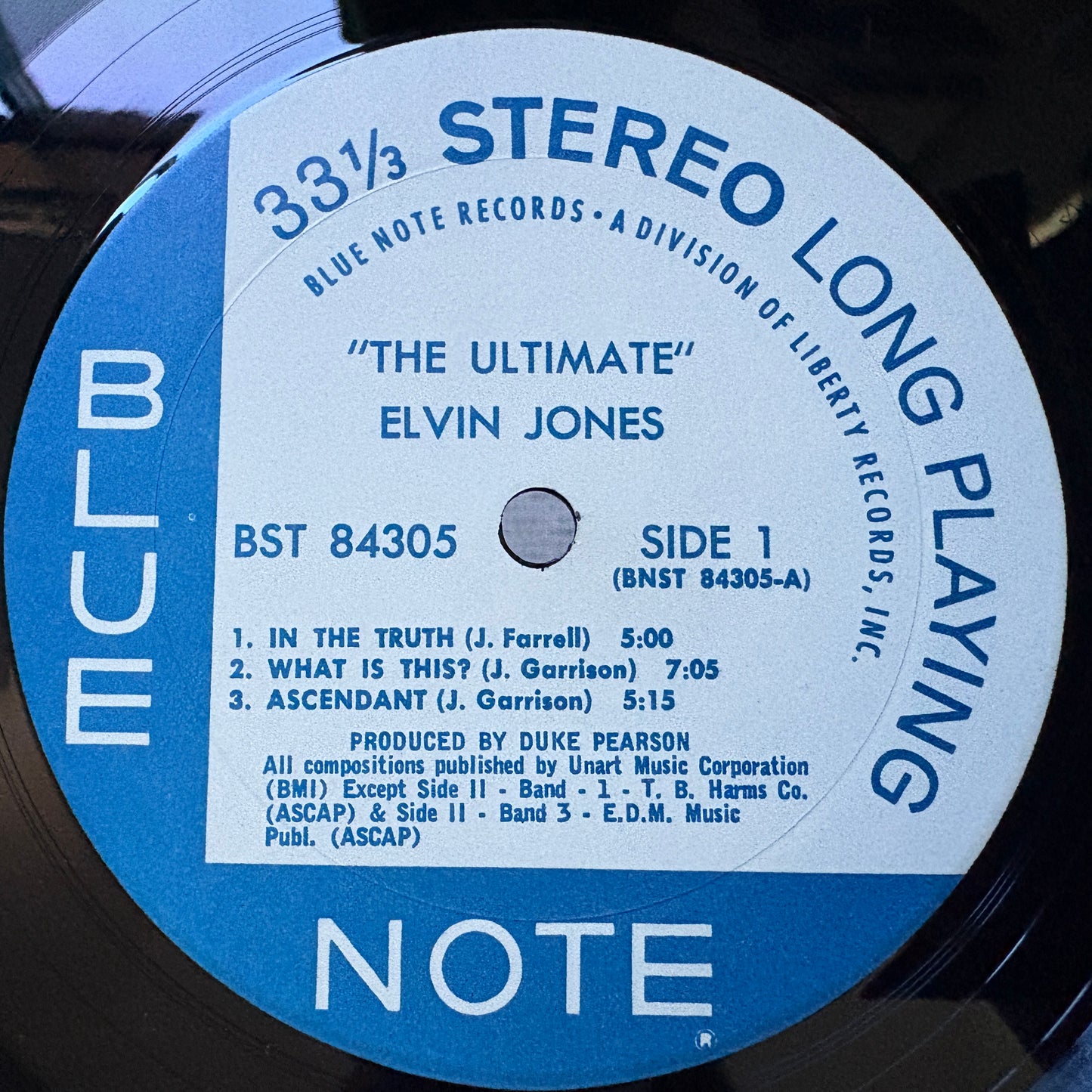 Elvin Jones – The Ultimate / BST 84305 Blue Note US Original LP