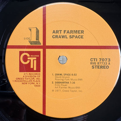 Art Farmer – Crawl Space / CTI 7073 CTI US Original LP