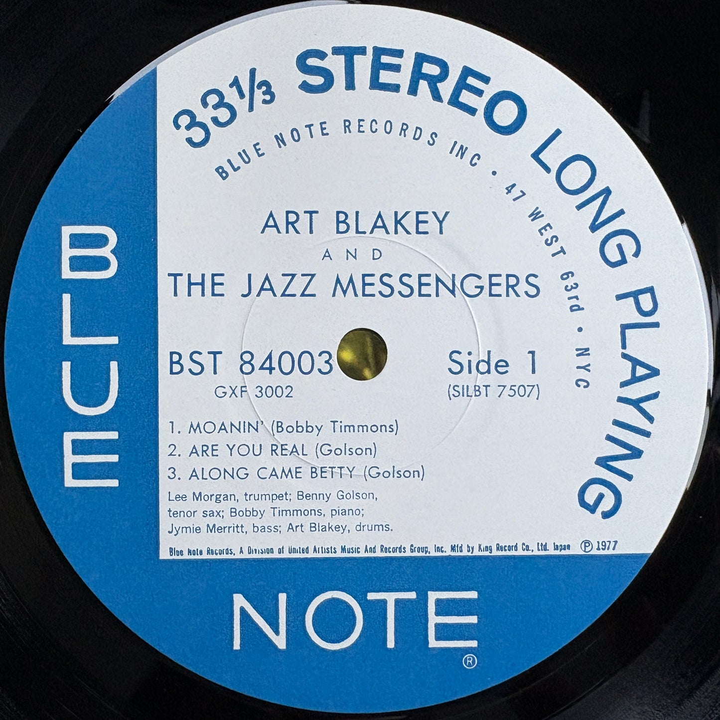 Art Blakey And The Jazz Messengers - S/T / GXF-3002 Blue Note Japan LP