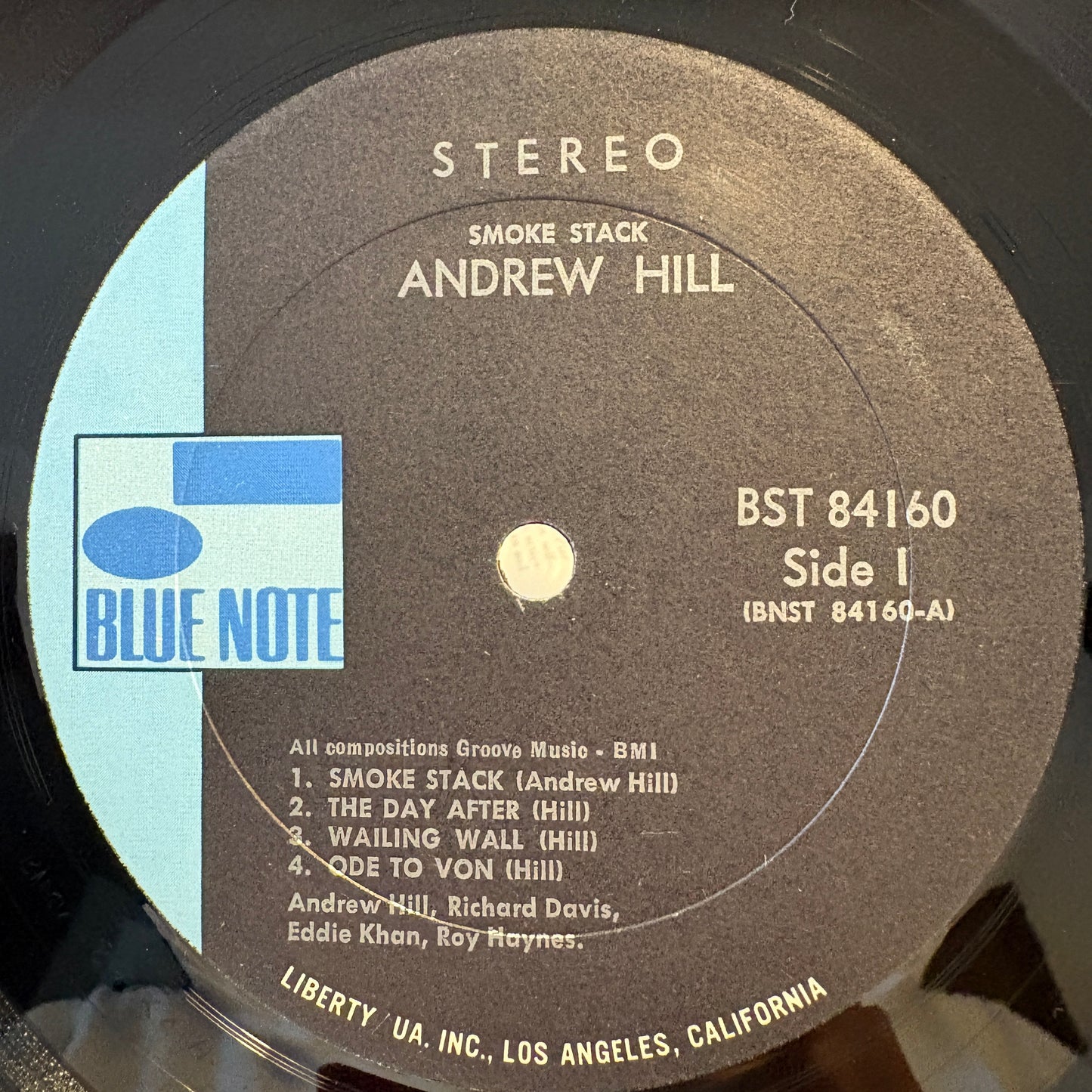 Andrew Hill – Smoke Stack / BST 84160 Blue Note US LP
