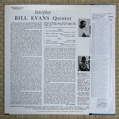 Bill Evans Quintet ‎– Interplay / VIJ-115 Riverside Japan LP