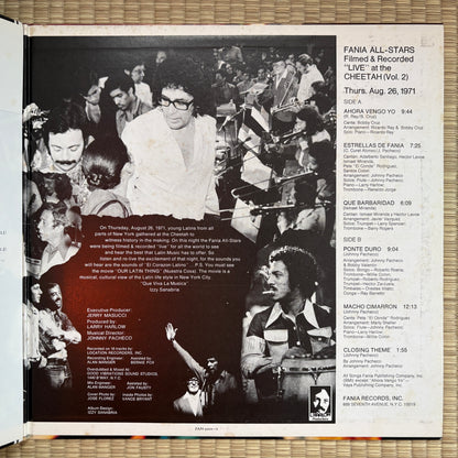 Fania All Stars – Live At Cheetah Volume 2 / FAN-5002 Fania Japan Original LP