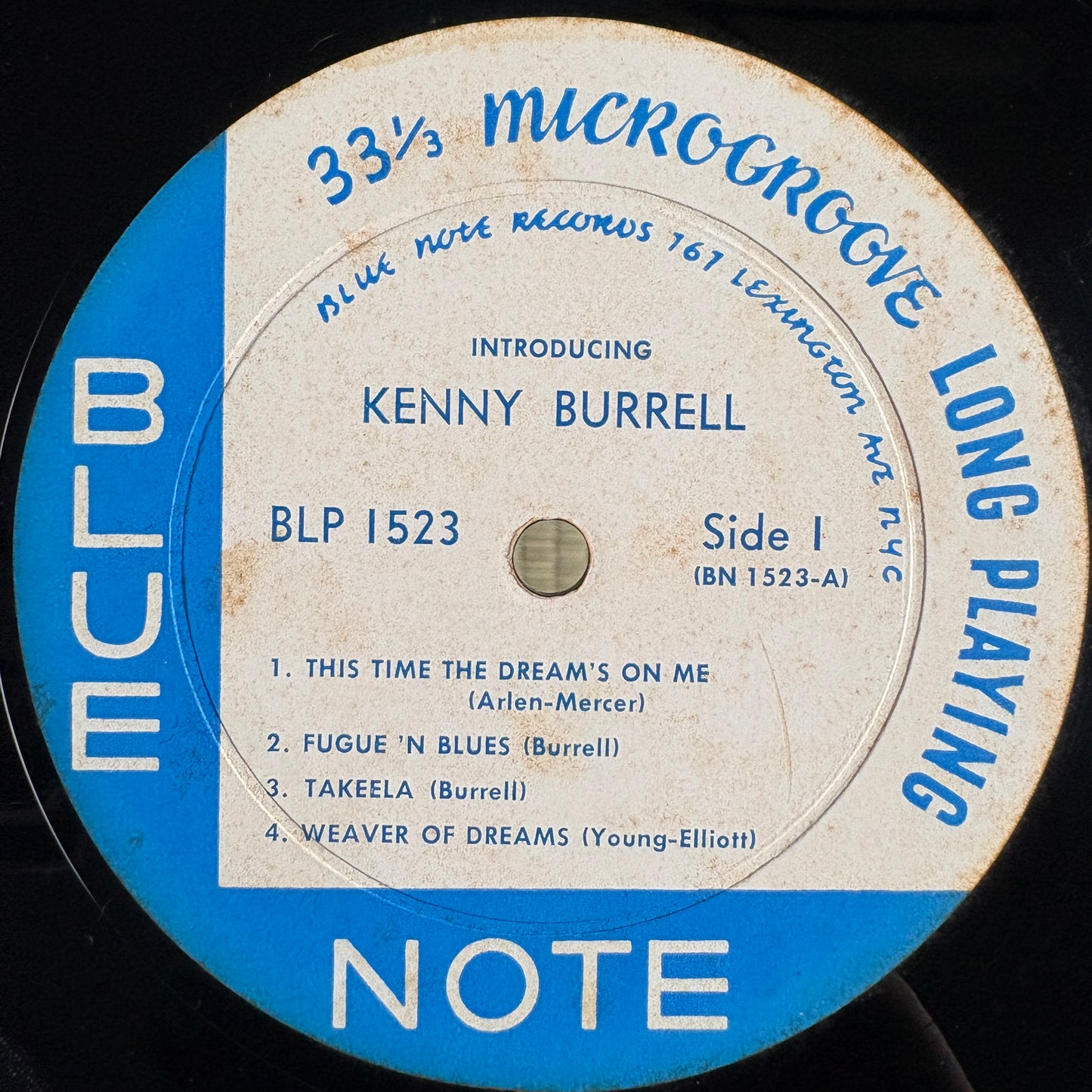 Kenny Burrell - Introducing / BLP 1523 Blue Note US LP