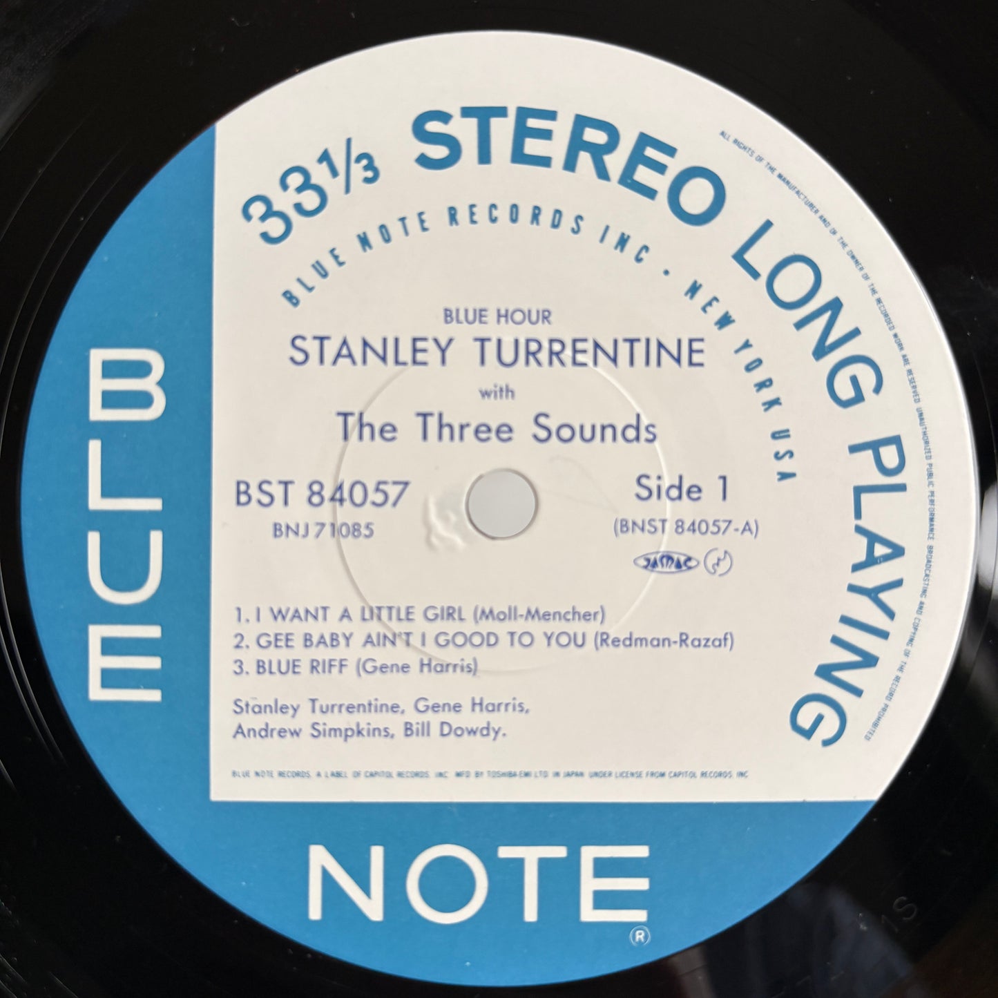 Stanley Turrentine With The Three Sounds - Blue Hour / BNJ 71085 Blue Note Japan LP