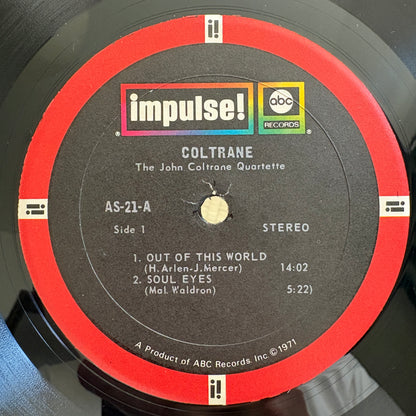 The John Coltrane Quartet ‎– Coltrane / AS-21 Impulse! US LP
