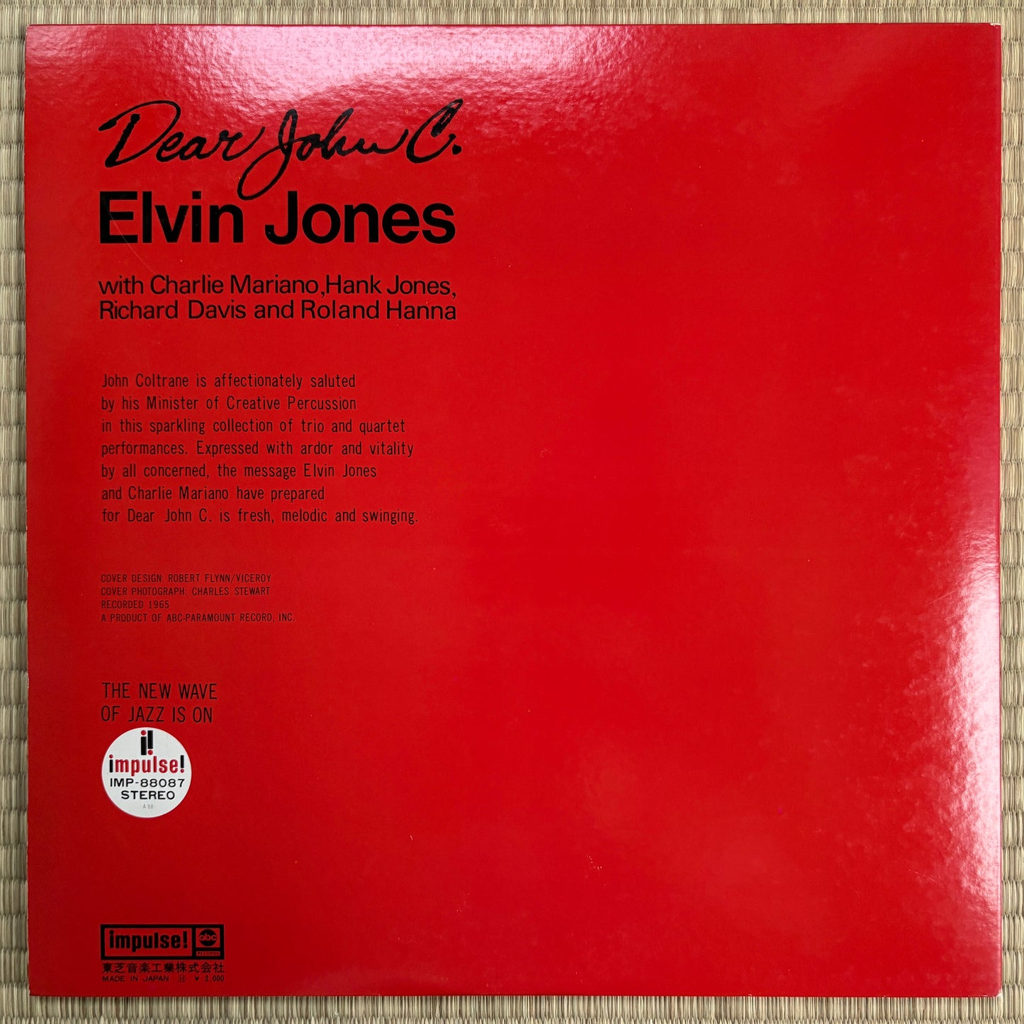 Elvin Jones – Dear John C. / IMP-88087 Impulse! Japan LP