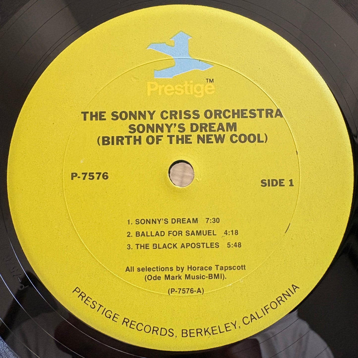 The Sonny Criss Orchestra ‎– Sonny's Dream (Birth Of The New Cool) / P-7576 Prestige US LP
