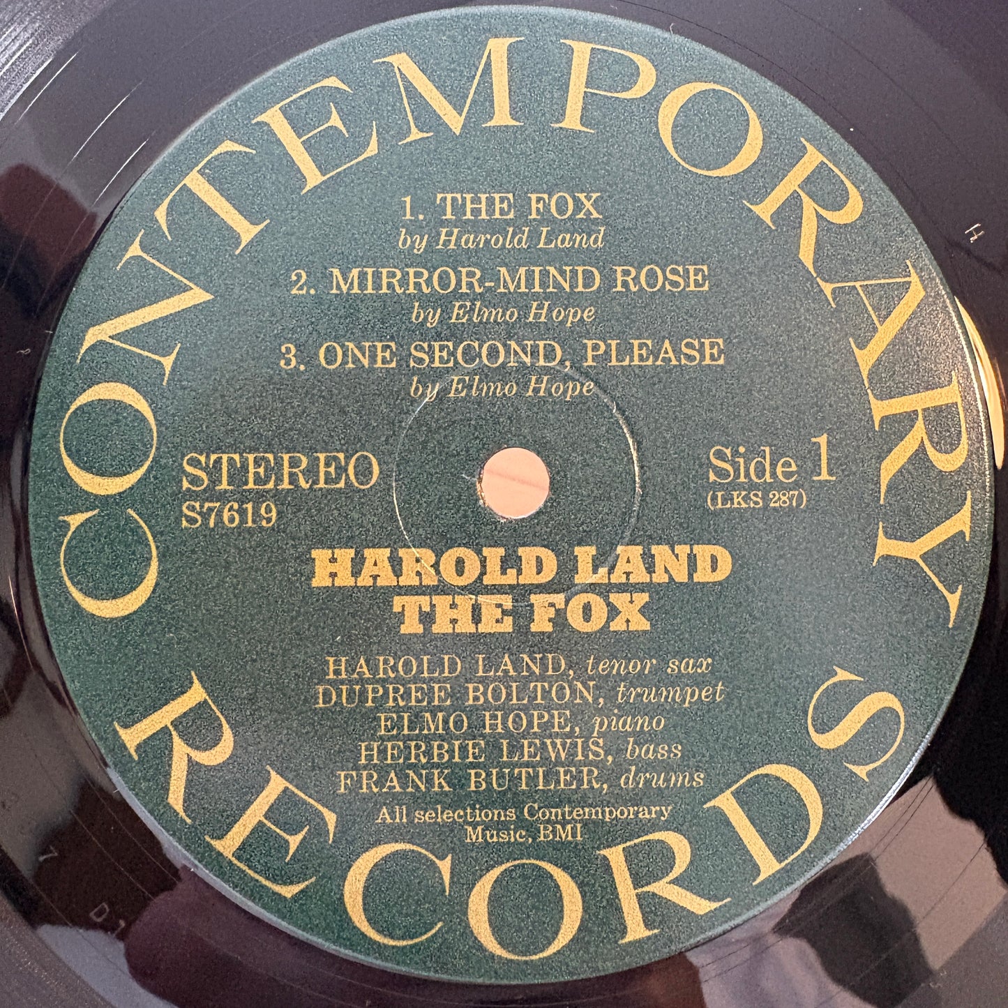 Harold Land – The Fox / S7619 Contemporary US LP