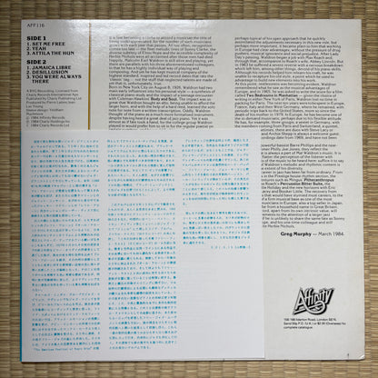 Mal Waldron Trio – Set Me Free / AFF 116 Affinity UK Original LP