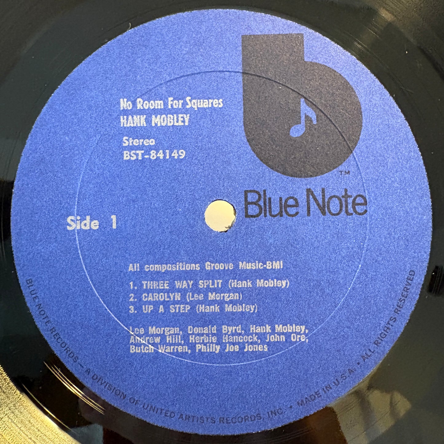 Hank Mobley – No Room For Squares / BST-84149 Blue Note US LP