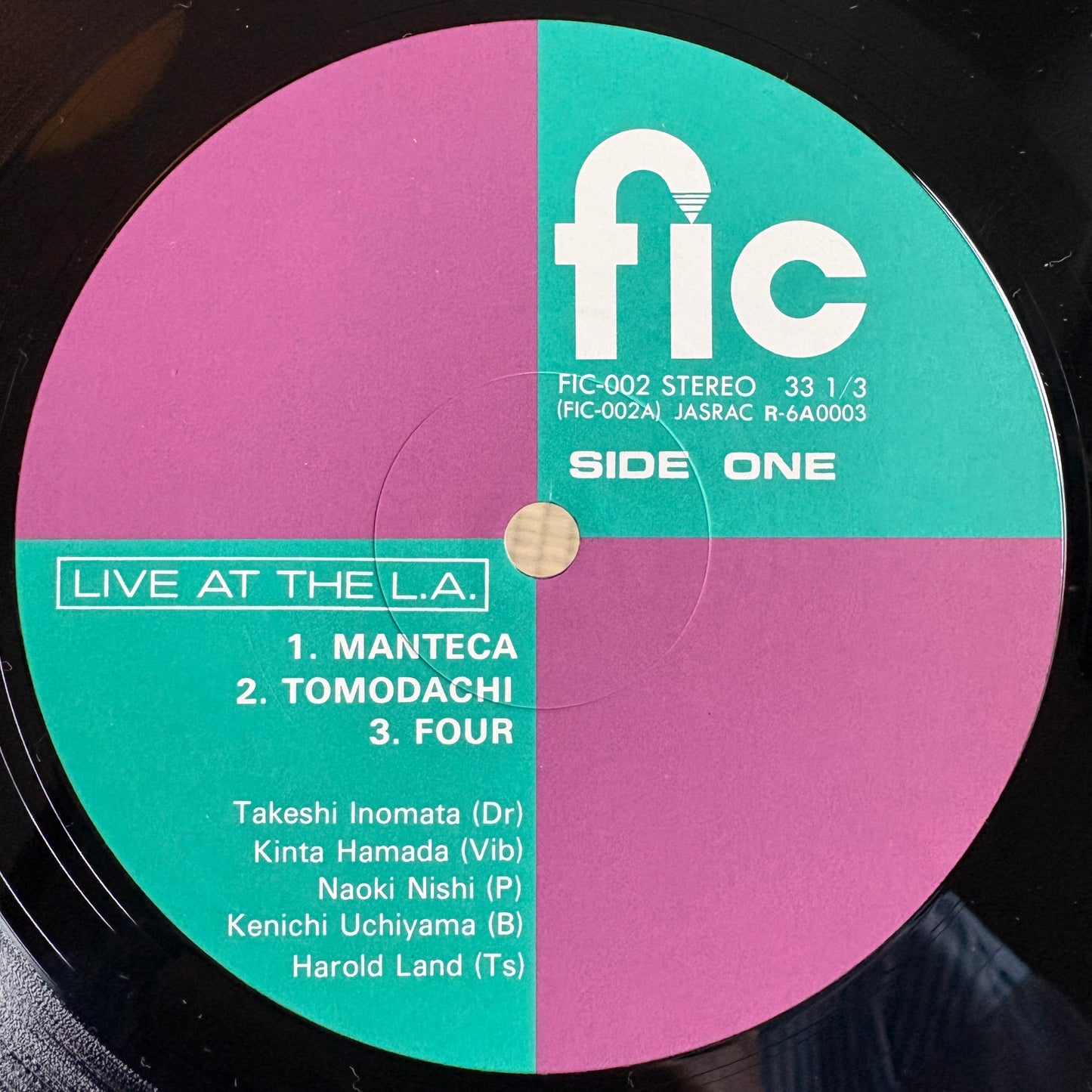 Force & Harold Land – Live At The L.A. / FIC-002 Fic Japan Original LP
