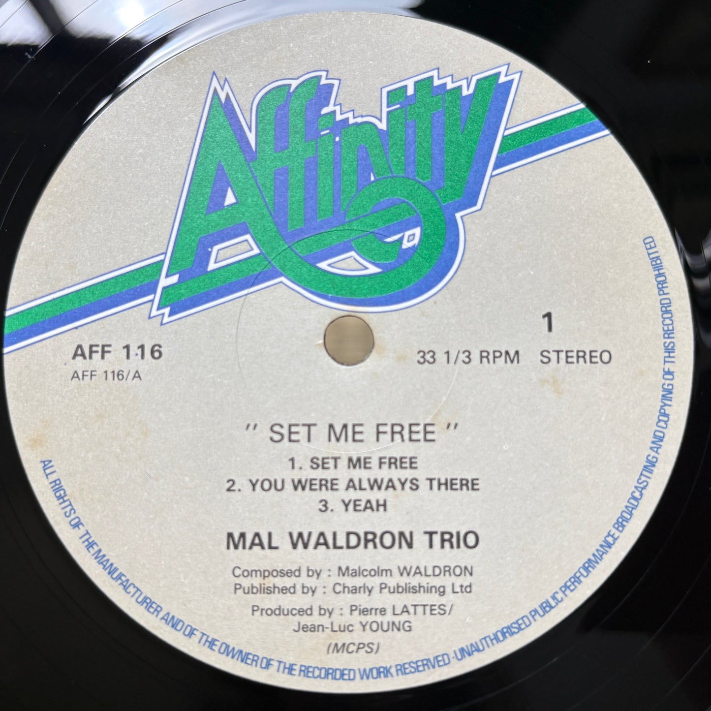 Mal Waldron Trio – Set Me Free / AFF 116 Affinity UK Original LP