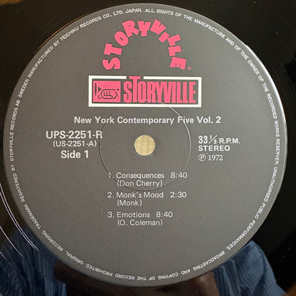New York Contemporary 5 – Vol. 2. / UPS-2251-5 Storyville Japan LP