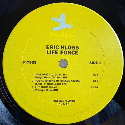 Eric Kloss ‎– Life Force / PR 7535 Prestige US LP