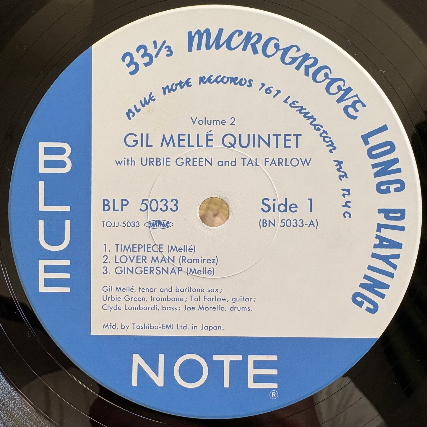 Gil Mellé Quintet – Volume 2 / TOJJ-5033 Blue Note Japan LP