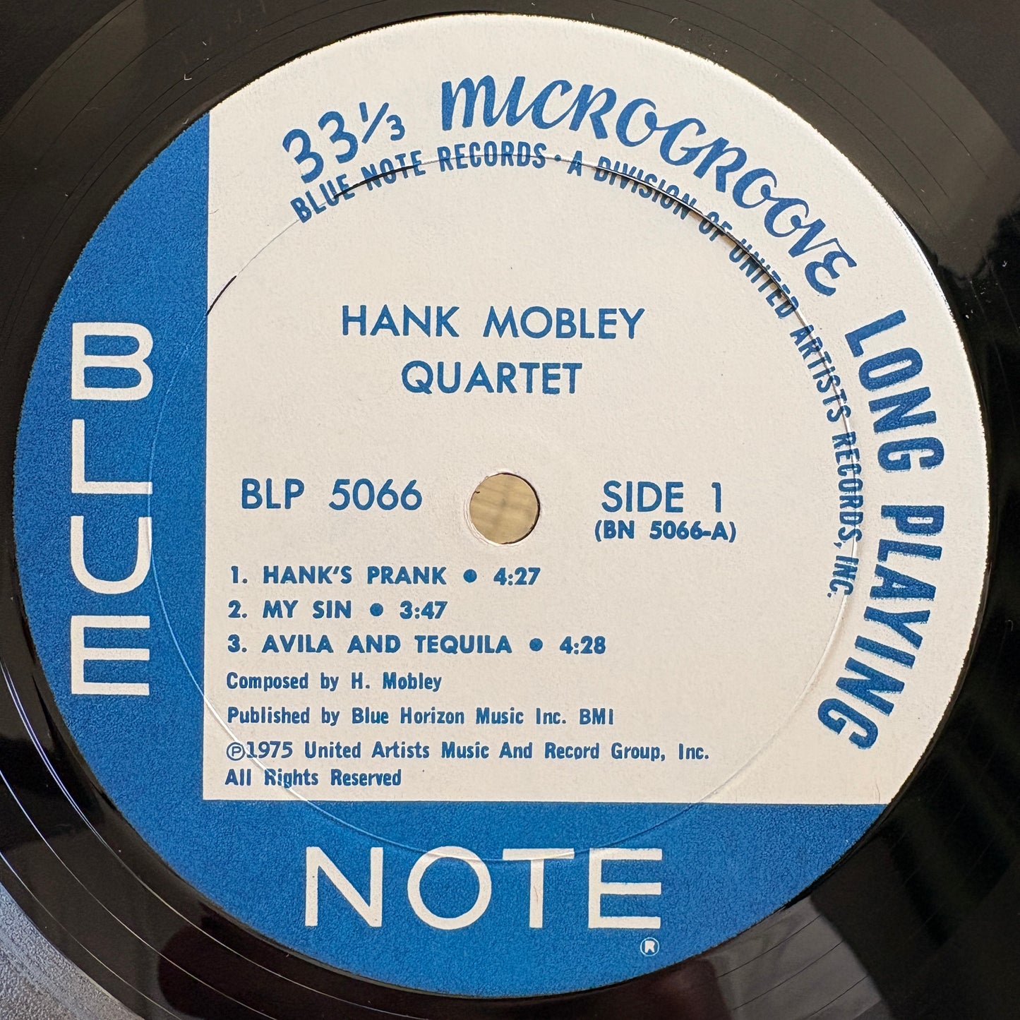Hank Mobley Quartet - S/T / BLP 5066 Blue Note US LP