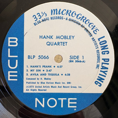 Hank Mobley Quartet - S/T / BLP 5066 Blue Note US LP