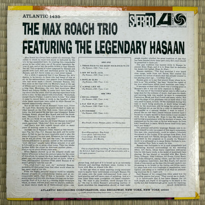 The Max Roach Trio Featuring The Legendary Hasaan - S/T / SD 1435 Atlantic US LP