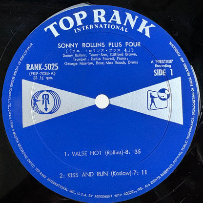 Sonny Rollins - Plus 4 / Rank-5025 Top Rank Japan Original LP