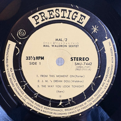 Mal Waldron - Mal/2 / SMJ-7442 Prestige Japan Original LP